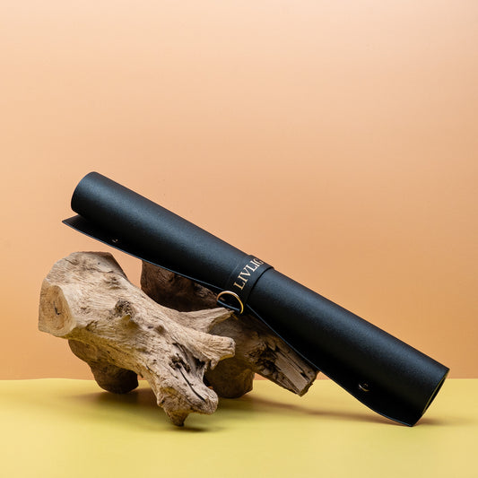 Pflanzmatte Livlig Schwarz, Lederoptik – potflourri