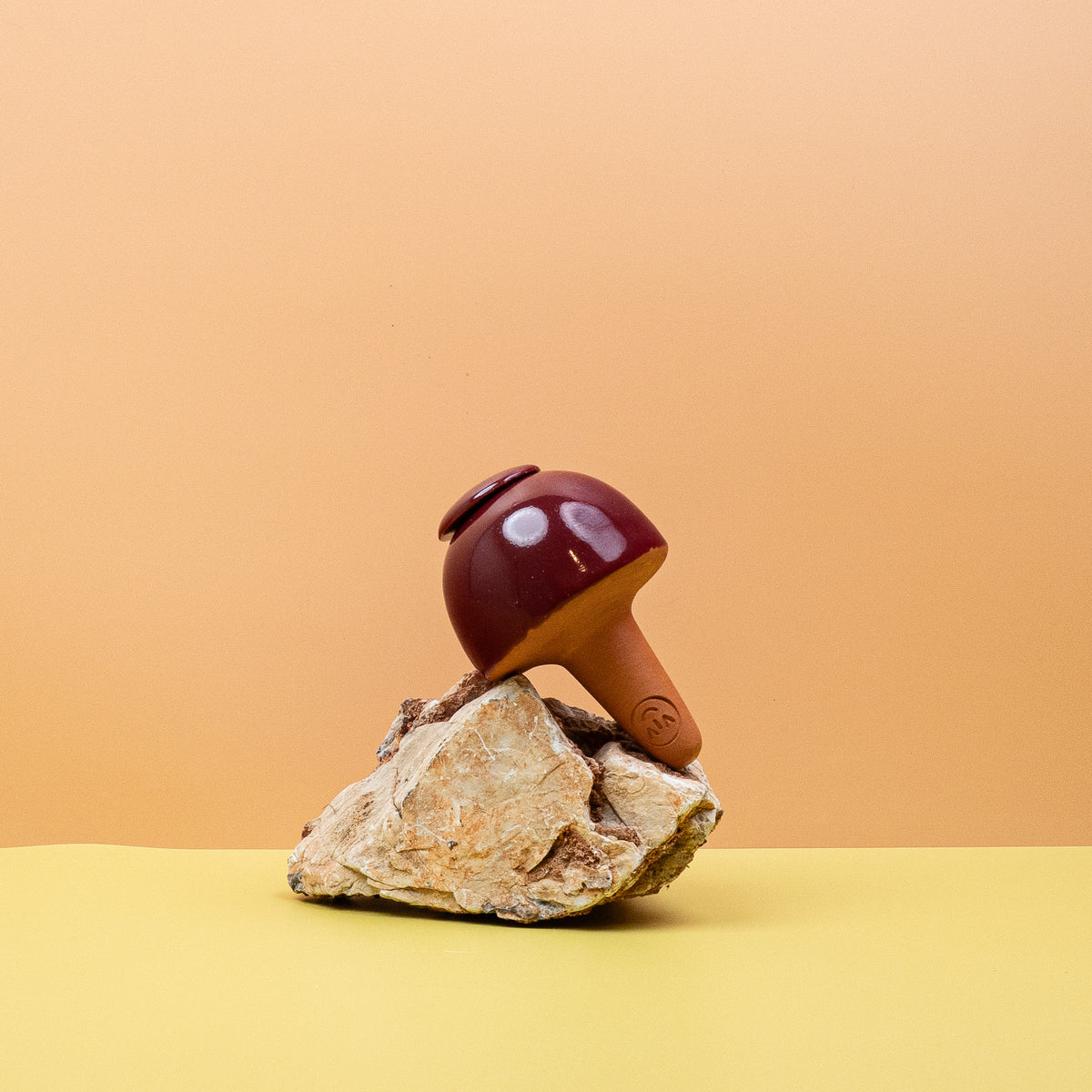Selbstbewässerung Le Vivant Olla Burgundrot, glasierte Terrakotta – potflourri