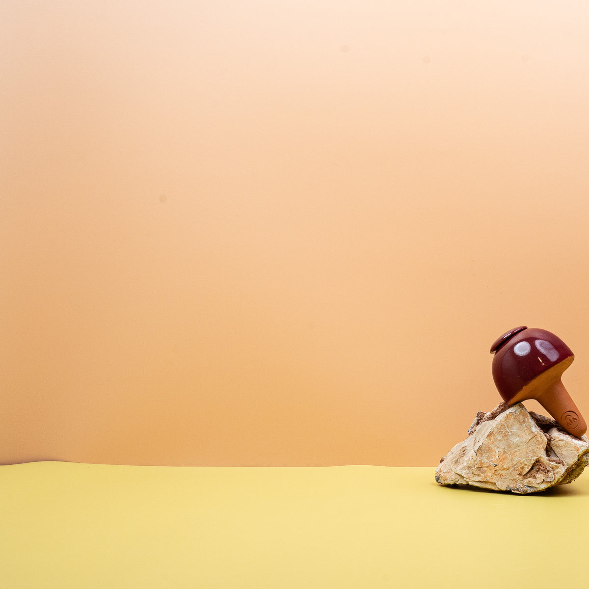 Selbstbewässerung Le Vivant Olla Burgundrot, Öffnung im Detail