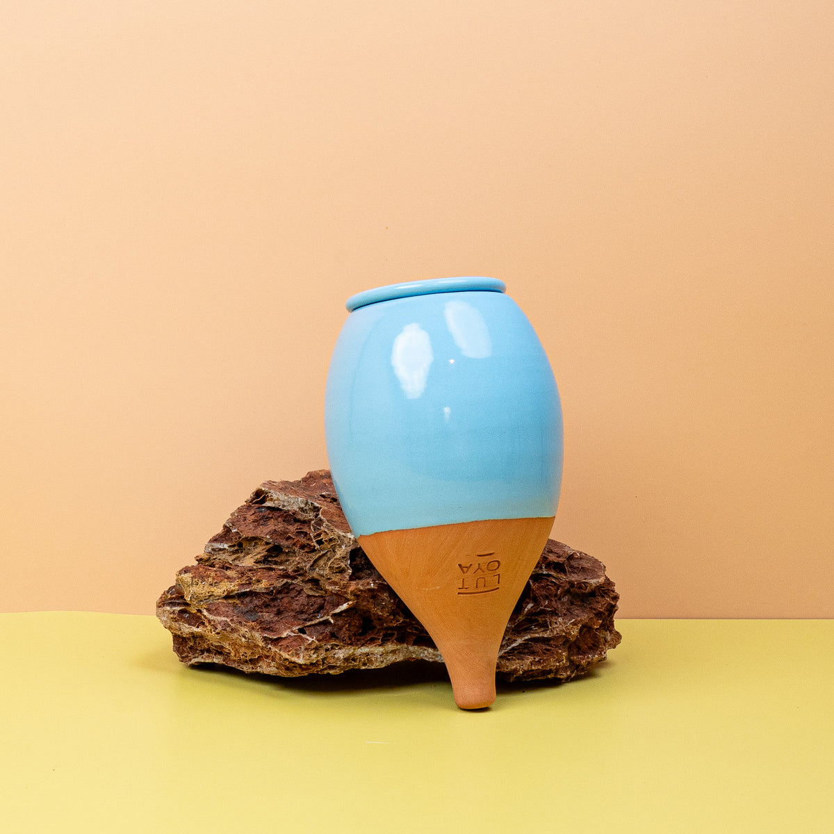 Selbstbewässerung Lutoya Olla Himmelblau, Naturton – potflourri