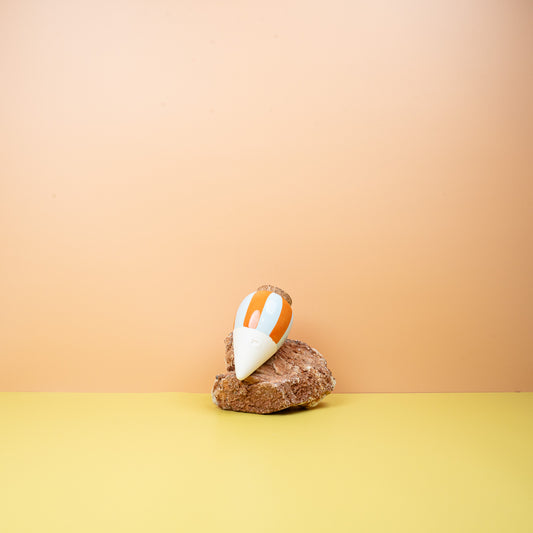 Selbstbewässerung Pepin Olla Orange Blau Gestreift – potflourri