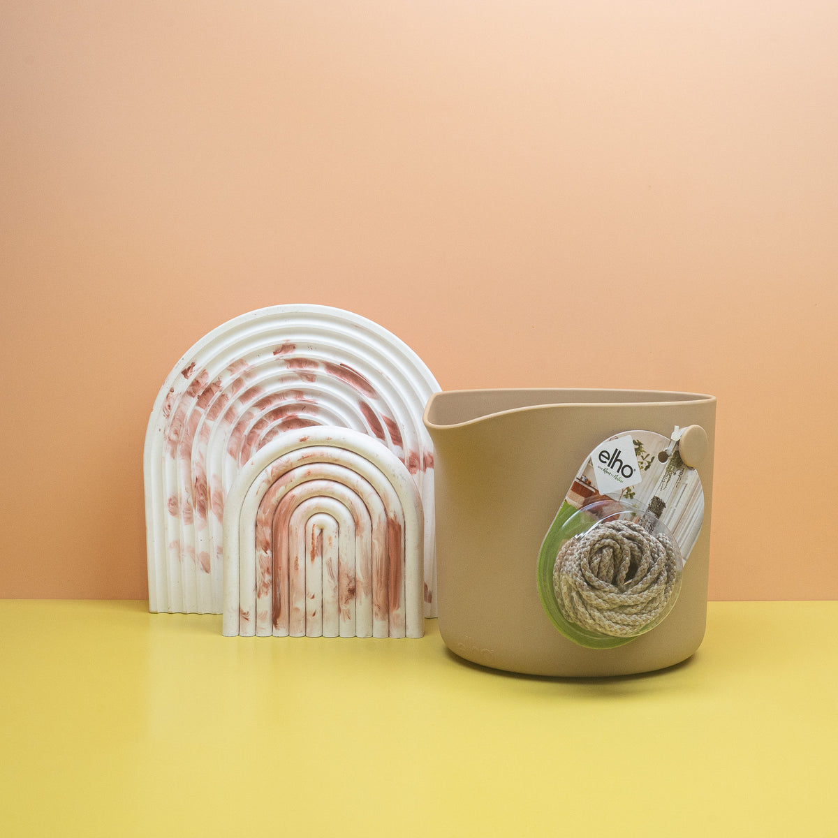 Übertopf Elho B for Swing Goldsand – potflourri