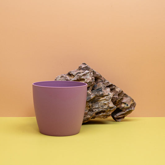 Übertopf Elho Brussels Rund in kräftigem Violett – potflourri