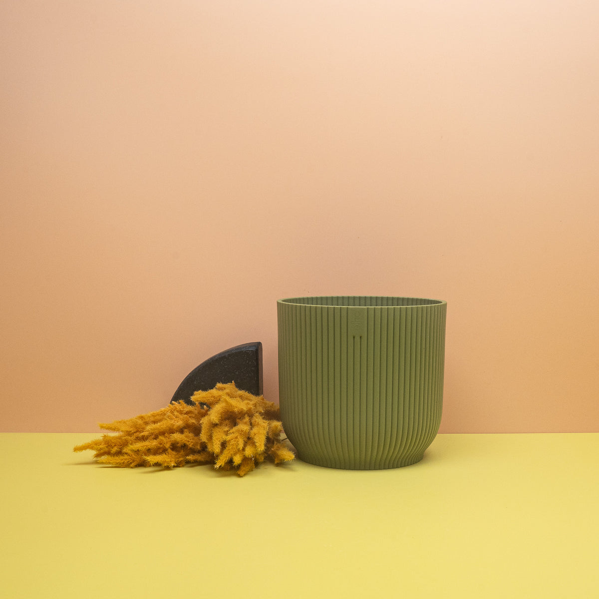 Übertopf Elho Vibes Fold Rund Ferngrün – potflourri