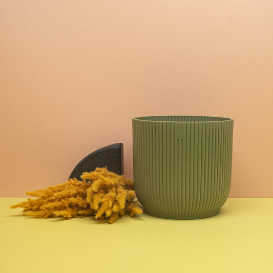 Übertopf Elho Vibes Fold Rund Ferngrün – potflourri