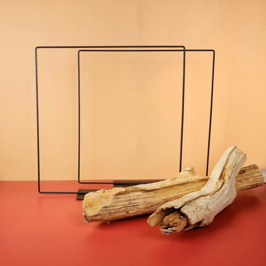 Airplant Holder Frame Black aus robustem Metall – potflourri