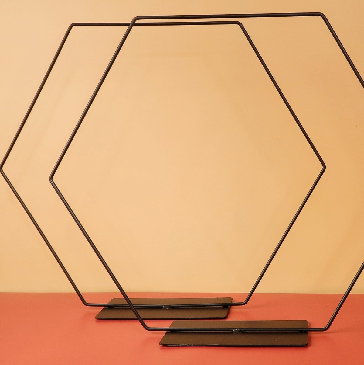 Airplant Holder Hexagon Black als Pflanzenhalter