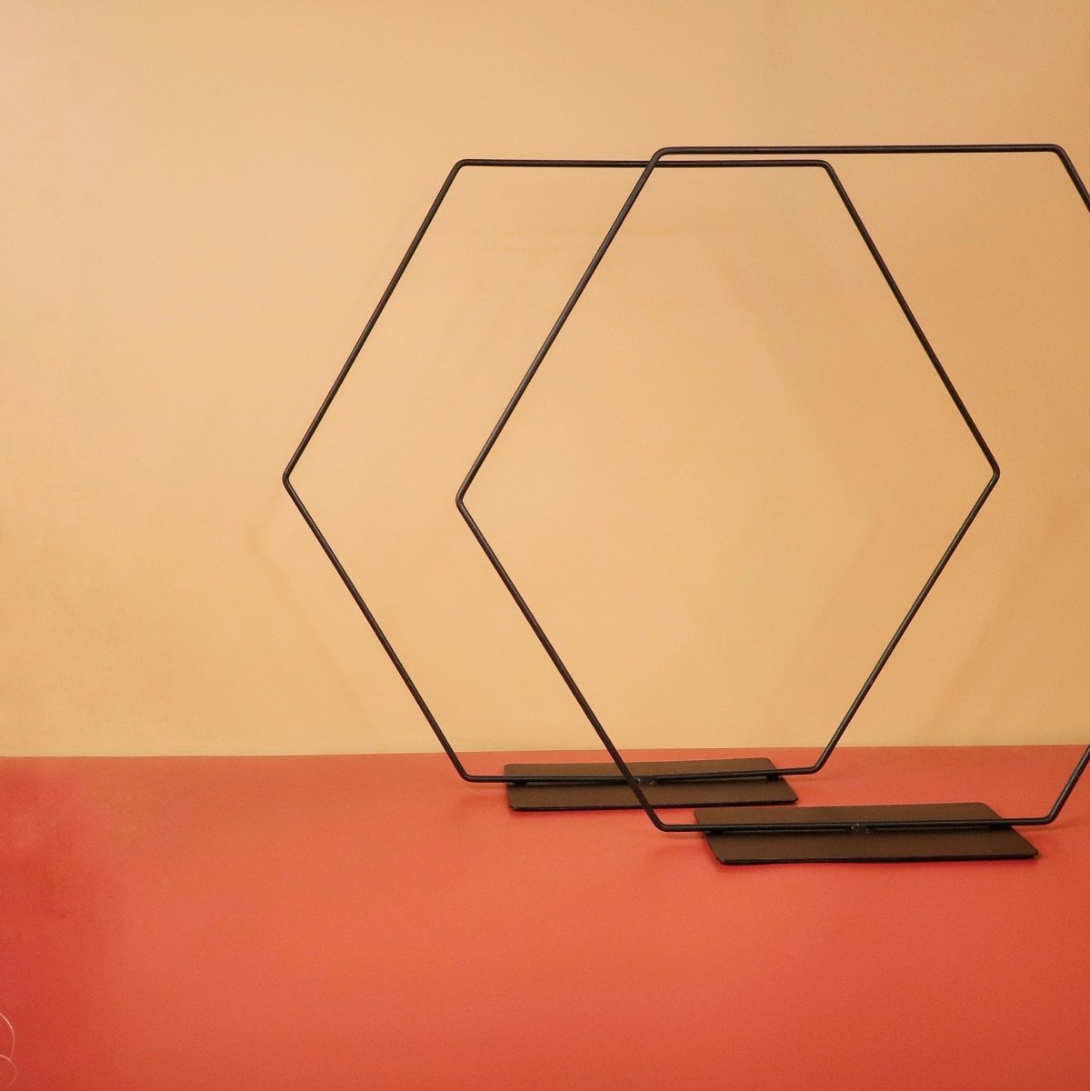 Airplant Holder Hexagon Black für optimale Luftzirkulation