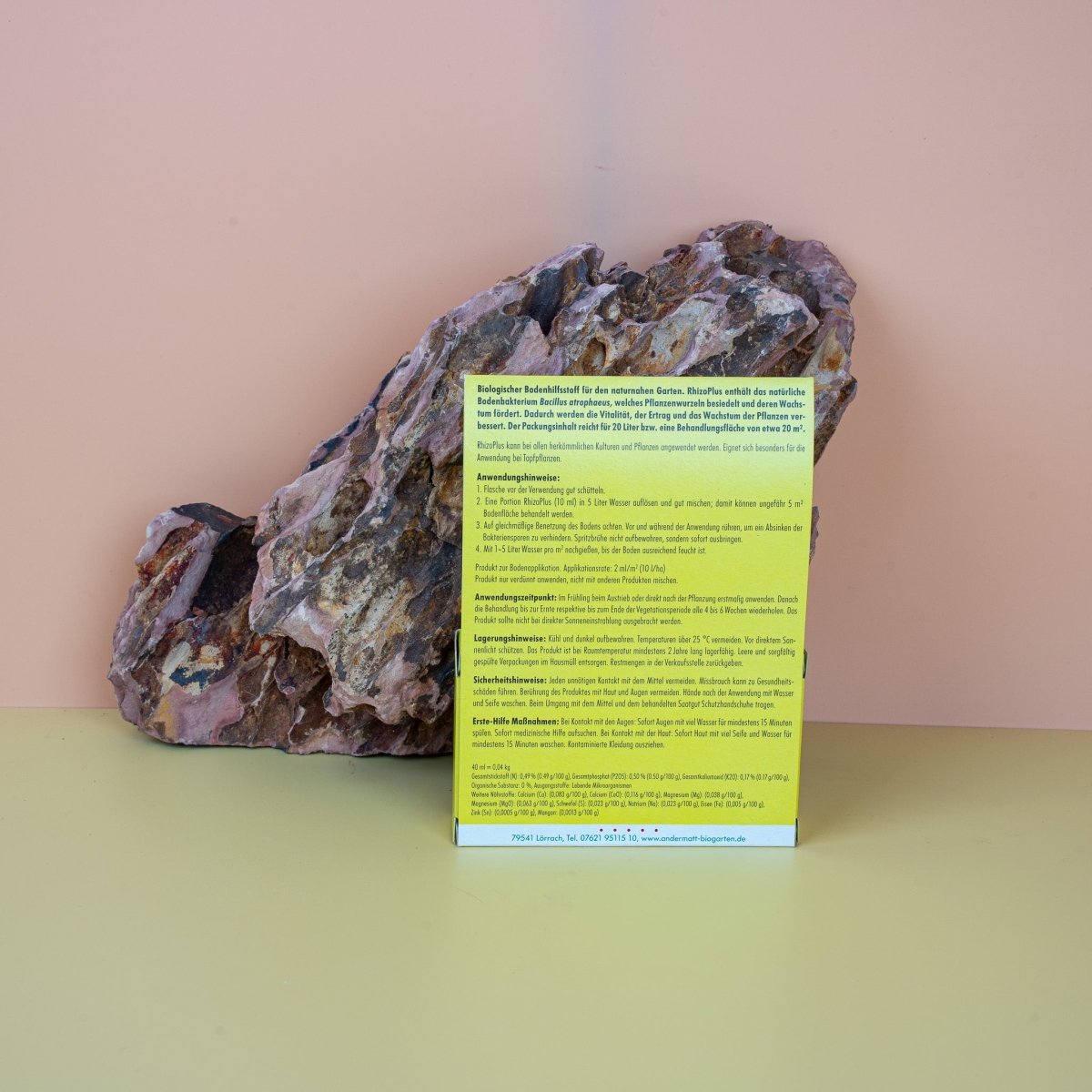 Andermatt Bodenaktivator RhizoPlus, Flasche im Detail
