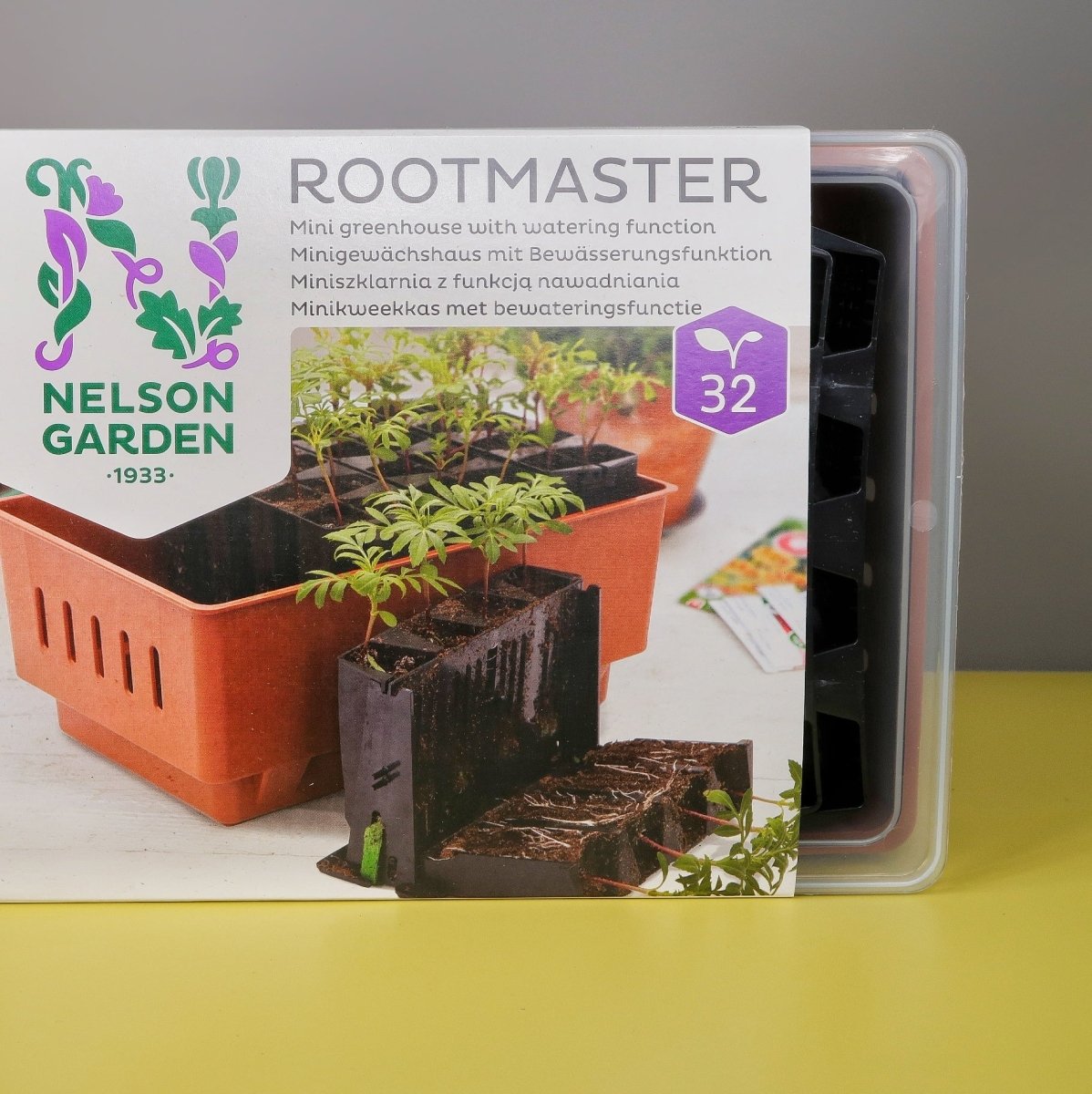 Gewächshaus Rootmaster mit Selbstbewässerungsfunktion