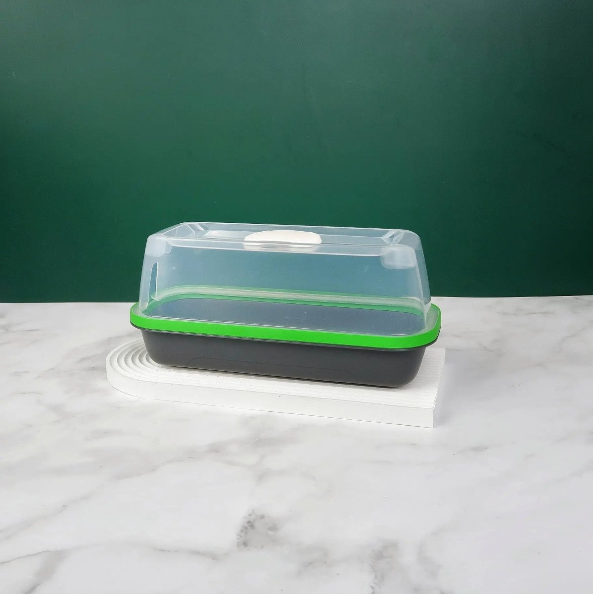 Mini-Gewächshaus Romberg Boqube Black mit Polycarbonat-Haube – potflourri