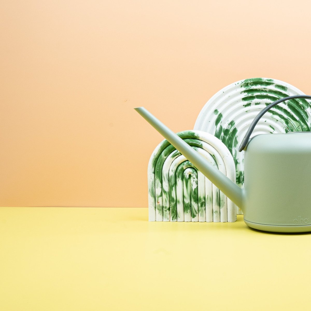 Gießkanne Elho b.for soft Sorbetgrün, praktischer Ausgießer