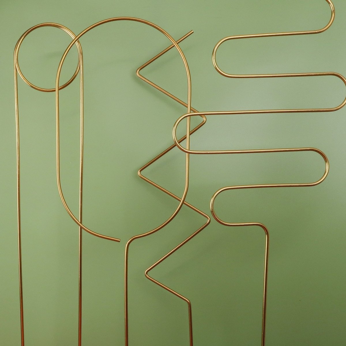 Pflanzenstütze Botanopia Big Gold – Design Zigzag
