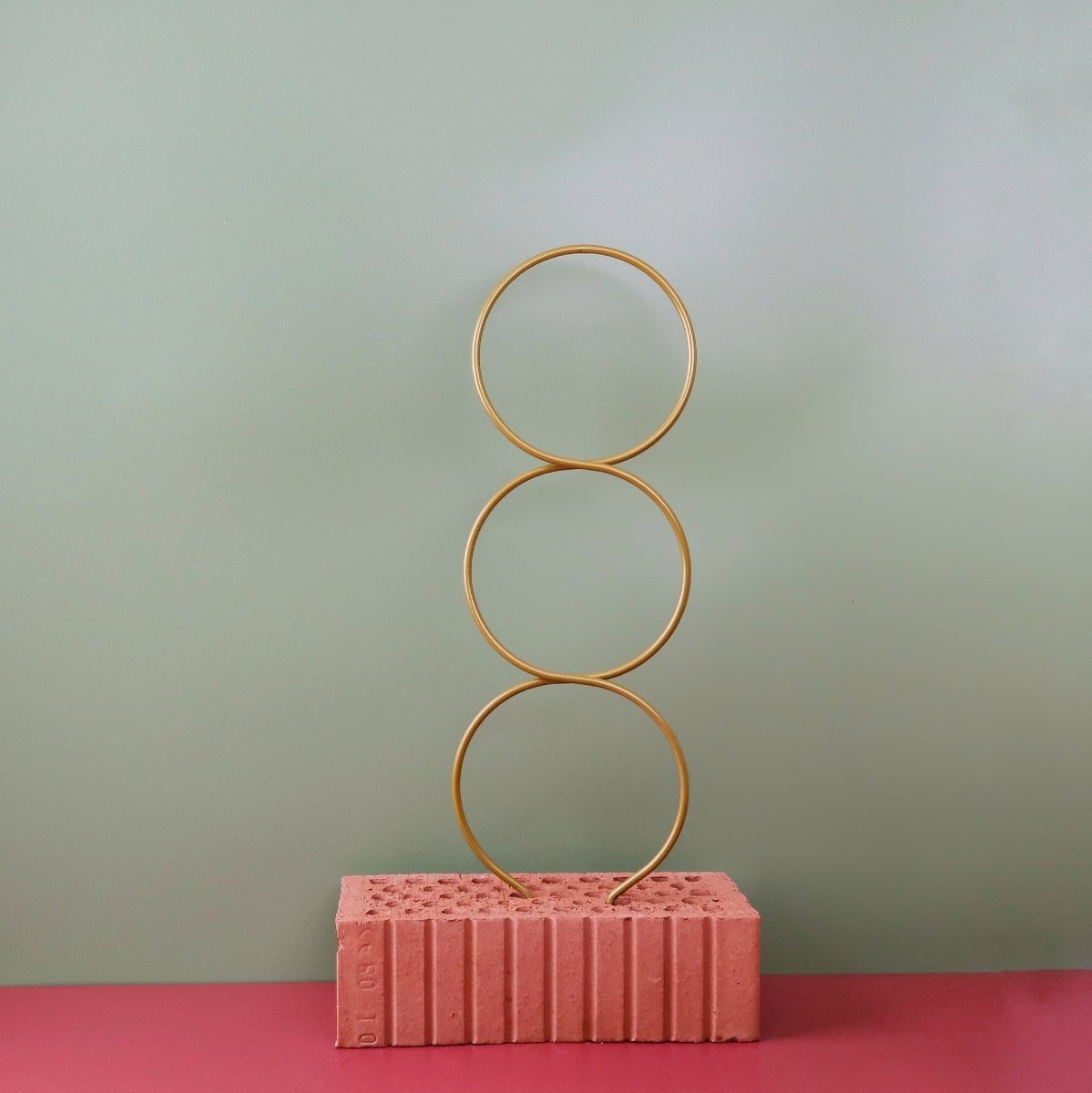Pflanzenstütze Esschert Geo Gold, Form Snake, Höhe 47 cm