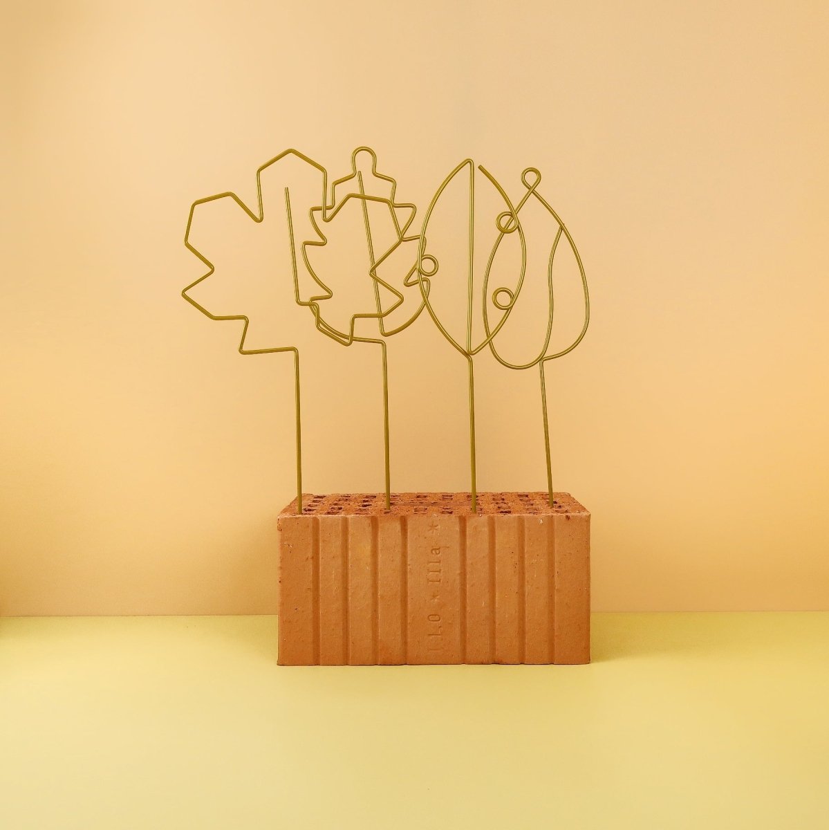 Pflanzenstütze Esschert Leaf Gold von Esschert Design – potflourri