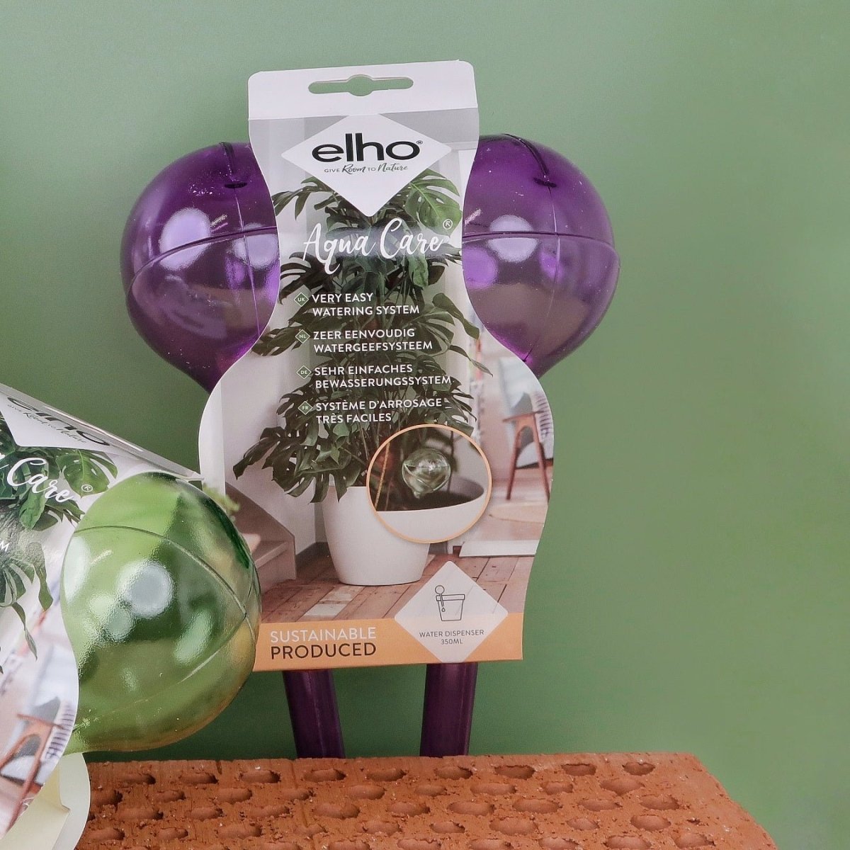 Elho Aqua Care Aubergine, Wasserspeicher für die Urlaubszeit