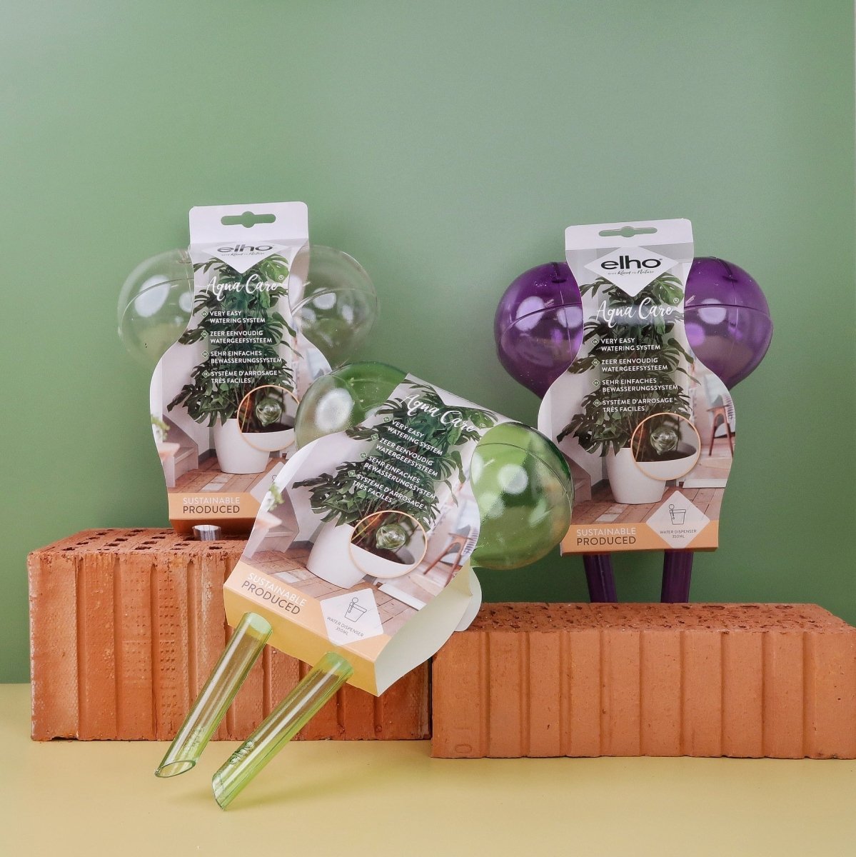 Elho Aqua Care Aubergine, schmaler Hals zum Einstecken ins Substrat