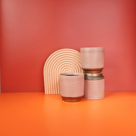 Keramik-Übertopf AVIGNON in Rosa, 6/10 cm – potflourri