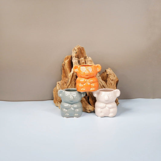 Keramik-Übertopf BRISBANE in Koala-Form, 5 cm – potflourri