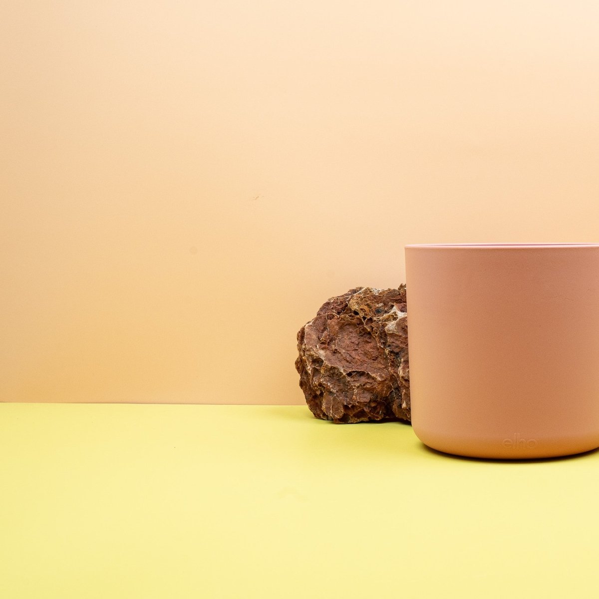 Übertopf Elho b.for soft Zartrosa aus Recycling-Kunststoff