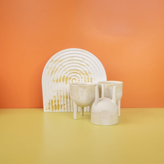 Handgefertigter Übertopf NAYORO von Fóbe, 7/11 cm – potflourri