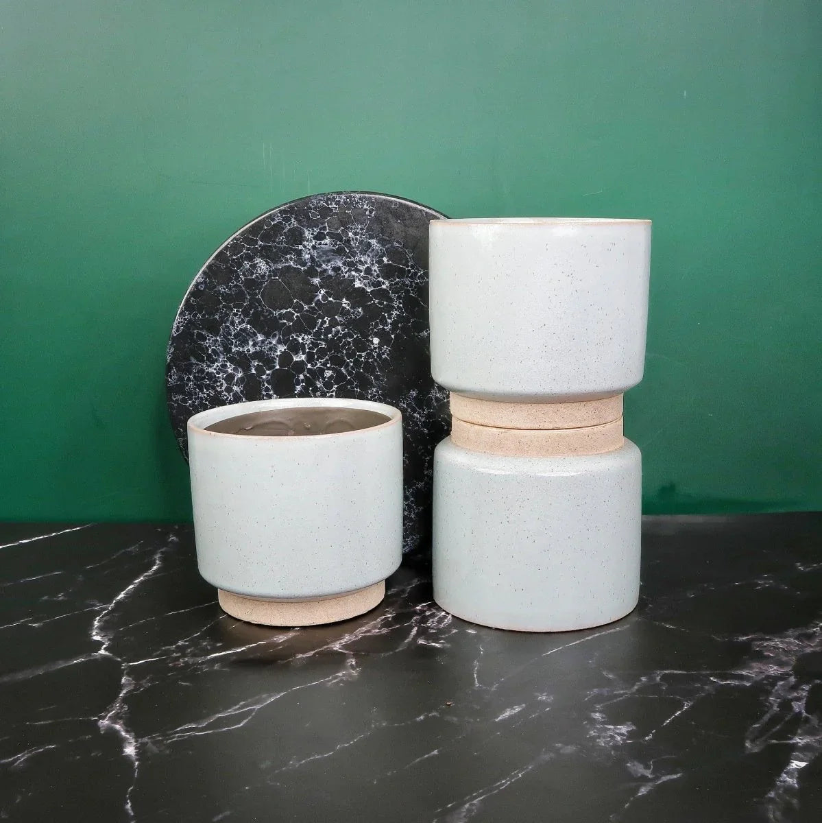 Übertopf OSLO aus Steingut, 14 cm – potflourri