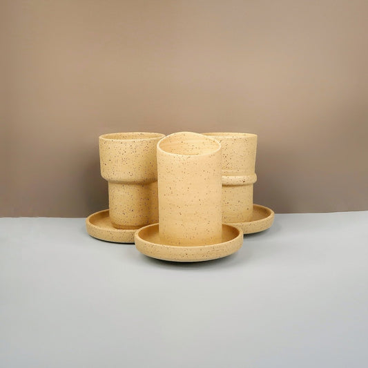 Steingut-Übertopf PEPIN, 8 cm – potflourri