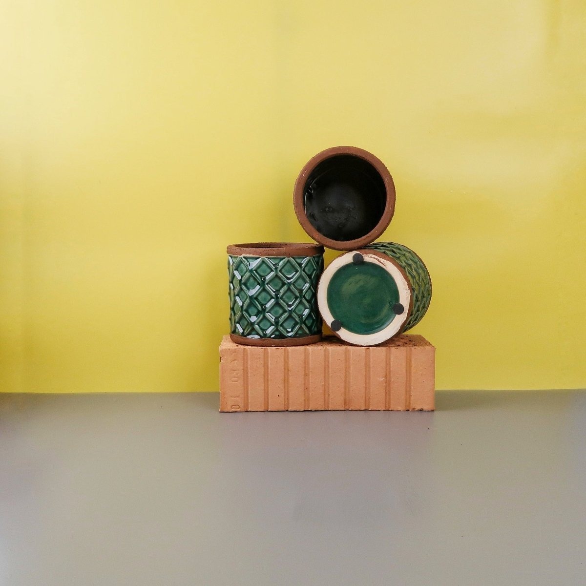 Steingut-Übertopf SATOW, 9 cm – potflourri