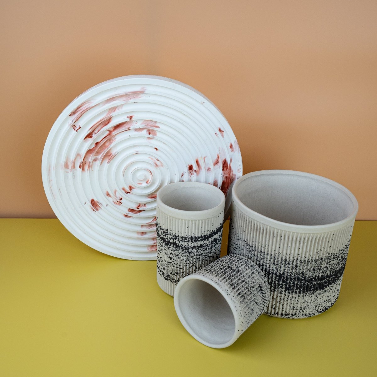 Minimalistischer Fóbe Übertopf SENDAI, 6 und 12 cm