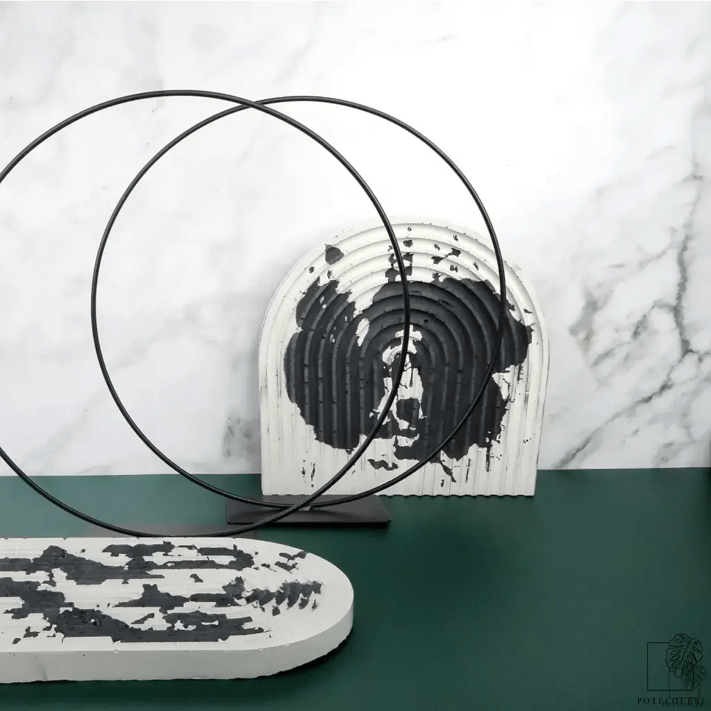 Airplant Holder Ring Black – stilvolle Präsentation für Luftpflanzen