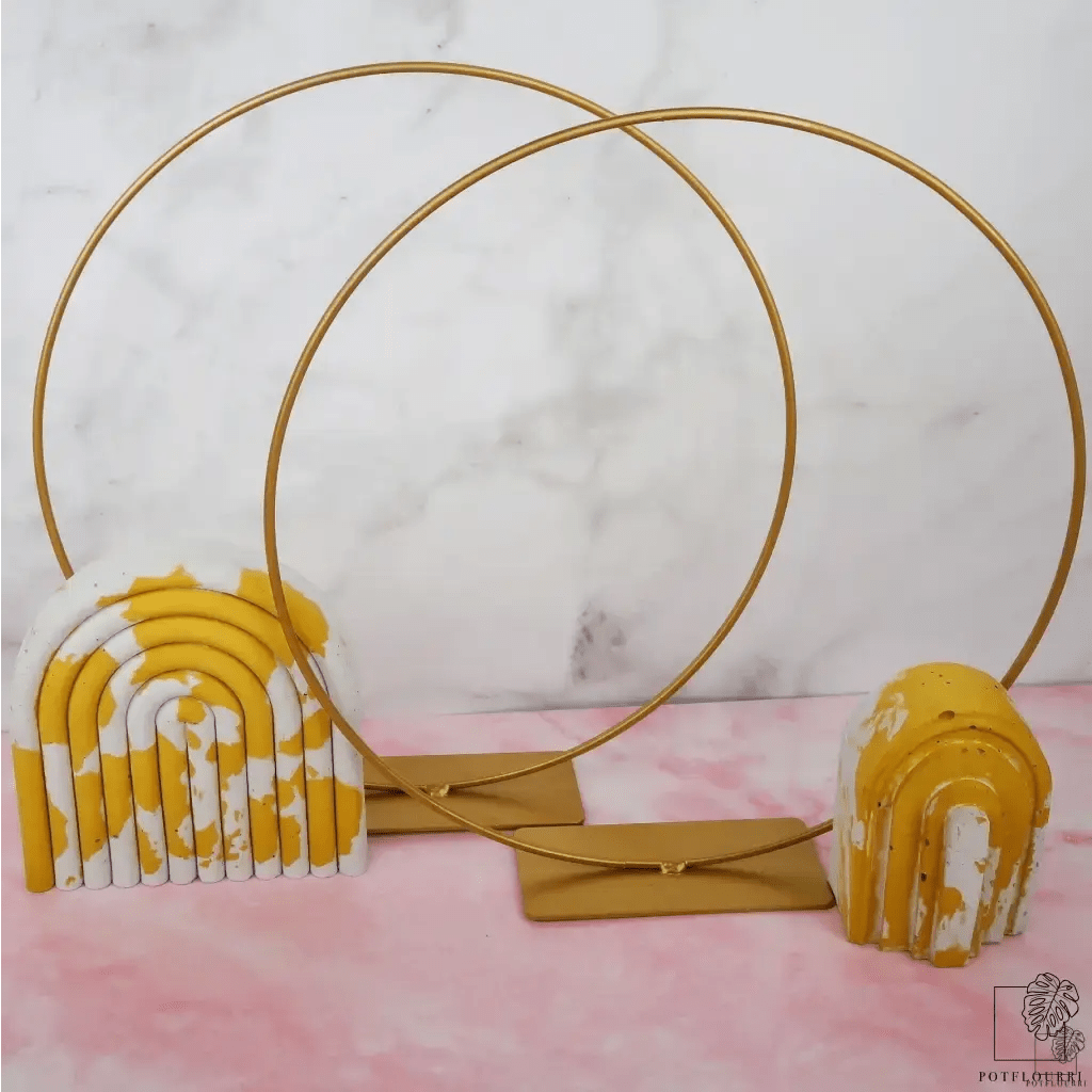 Airplant Holder Ring Gold – stilvolle Präsentation für Luftpflanzen