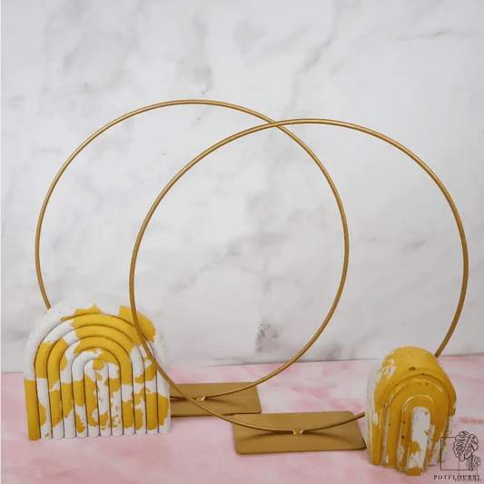 Airplant Holder Ring in Gold, Metall – potflourri