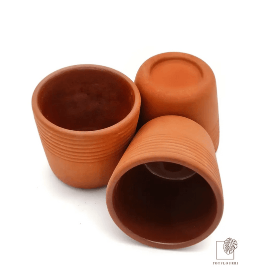 Terrakotta-Übertopf VICENZA, sonnige Farbgebung, 6 cm – potflourri
